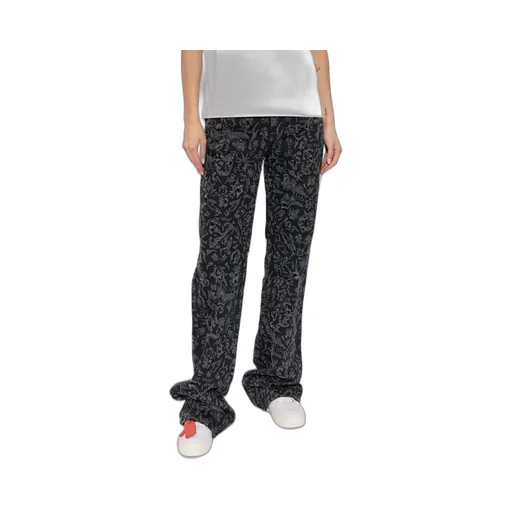 Logo Patch Flared Pants