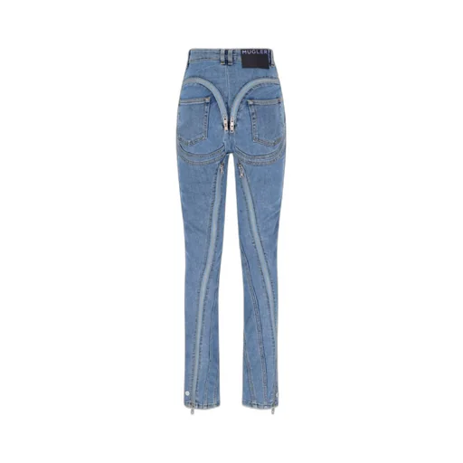 Zipper Detail Jeans