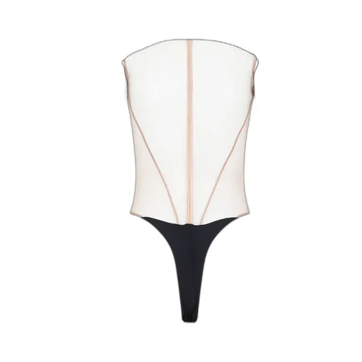 Illusion Sheer-Panel Bodysuit