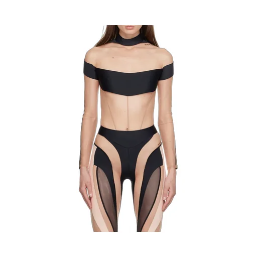 Illusion Sheer-Panel Bodysuit