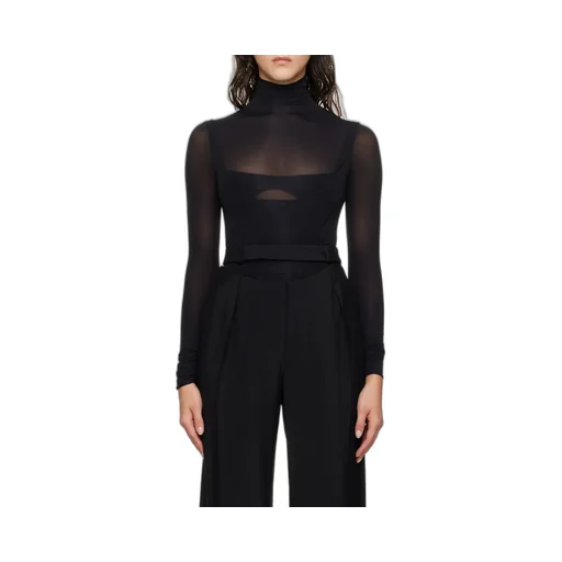 High-Neck Long-Sleeve Top