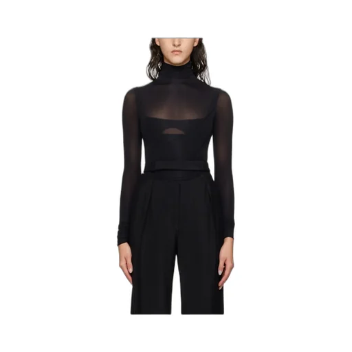 High-Neck Long-Sleeve Top