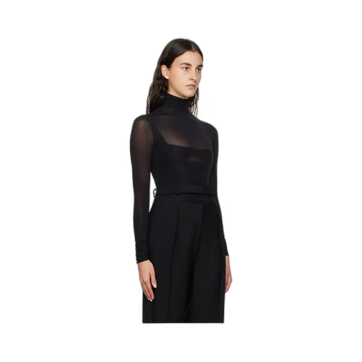 High-Neck Long-Sleeve Top
