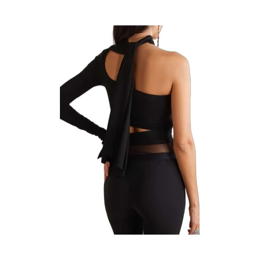 Illusion Hollowed-Out Detail Jumpsuit