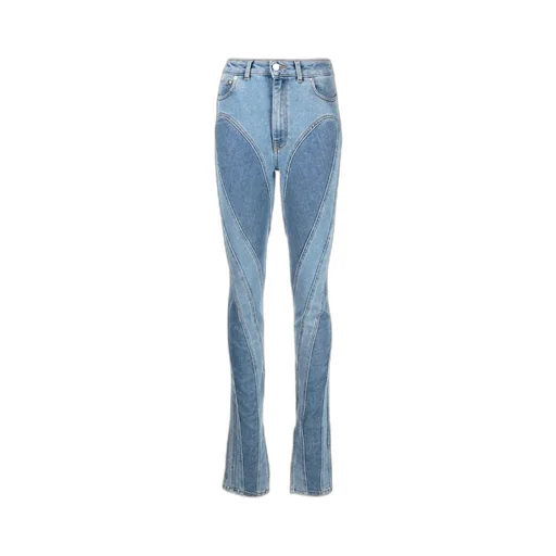 Seam-Detail Slim-Fit Jeans