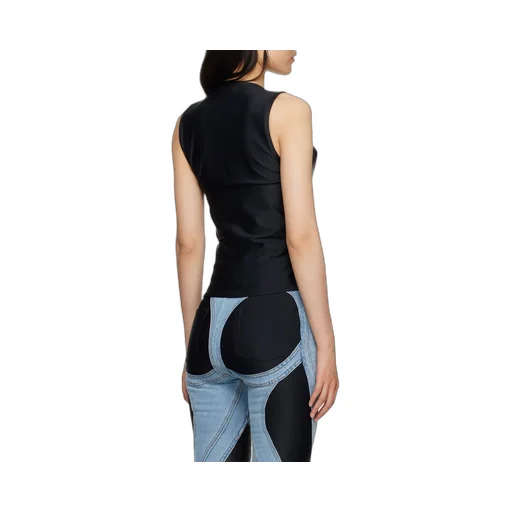 Round-Neck Sleeveless Top