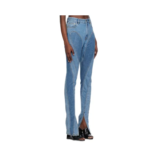 Seam-Detail Slim-Fit Jeans