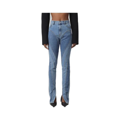 Seam-Detail Slim-Fit Jeans