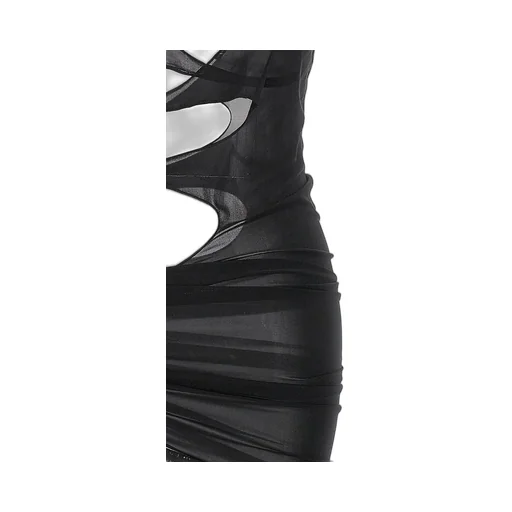 Sleeveless Cut-Out Draped Dress