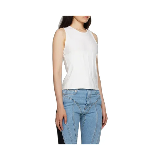 Round Collar Embossed Vest