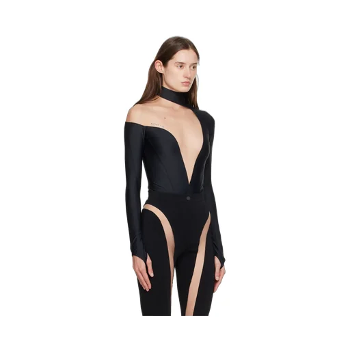 Illusion Sheer-Panel Bodysuit