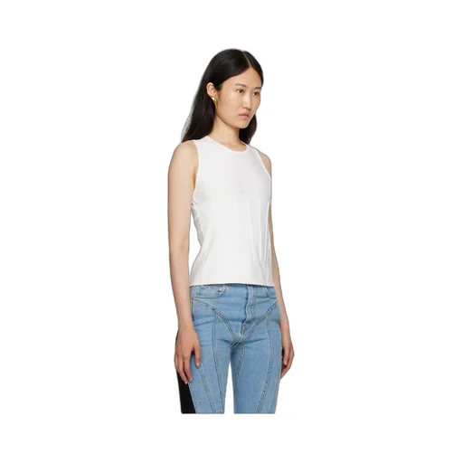 Round Collar Embossed Vest