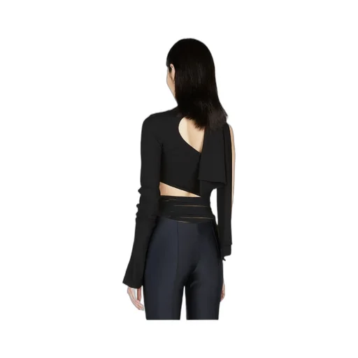 Cut-Out Asymmetric Bodysuit