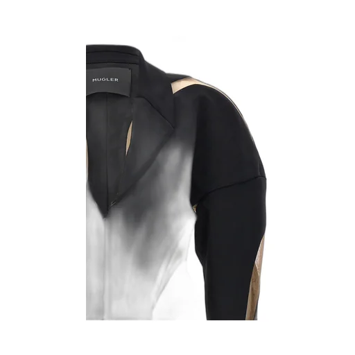Sheer-Mesh Spiral Illusion Jacket