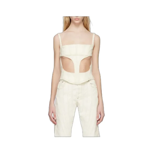 Front Hollowed-Out Detail Vest
