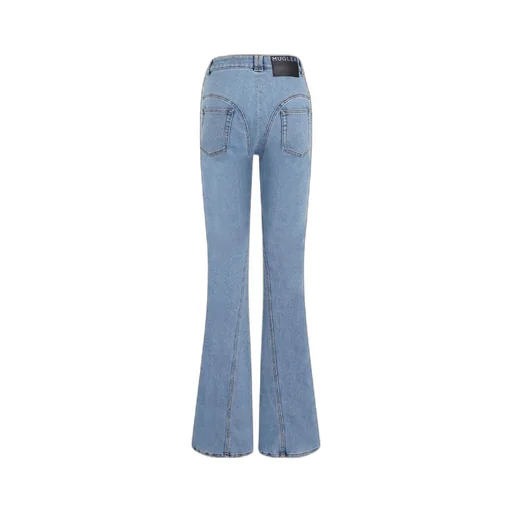 Seam-Detail Flared Jeans