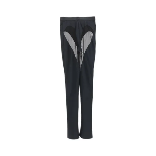 Transparent Detail Casual Pants