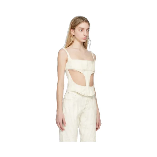 Front Hollowed-Out Detail Vest
