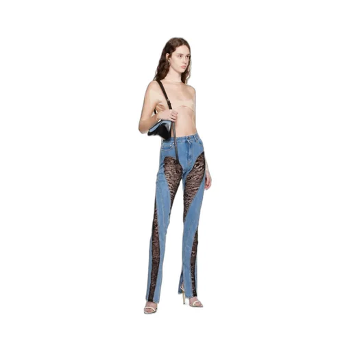 Logo Spliced Jumpsuit