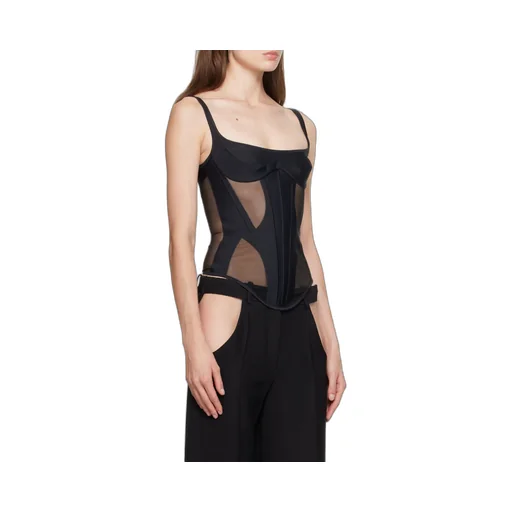 Corset-Style Spaghetti-Strap Top