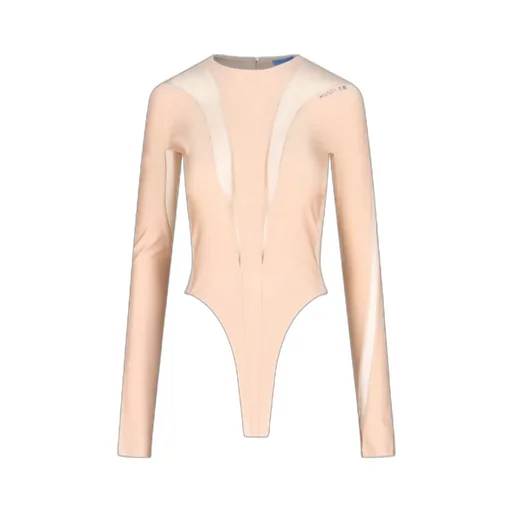 Sheer Panelling Long-Sleeved Body