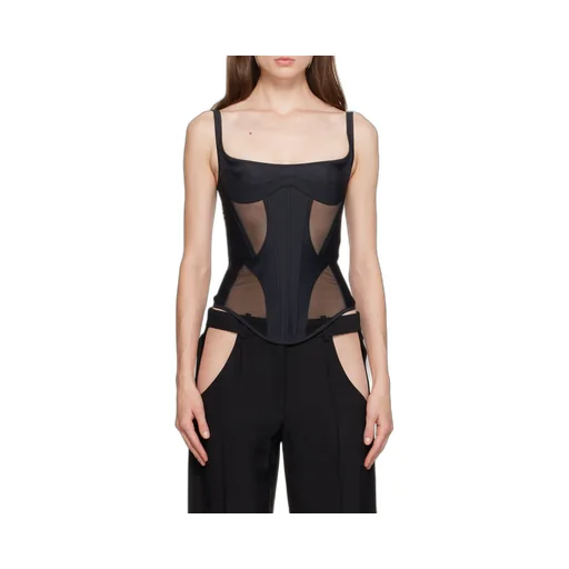 Corset-Style Spaghetti-Strap Top