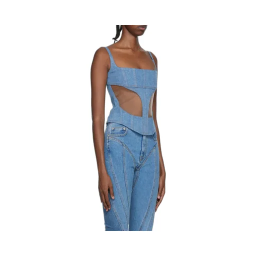 Front Hollowed-Out Detail Vest