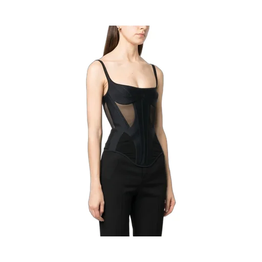 Corset-Style Spaghetti-Strap Top