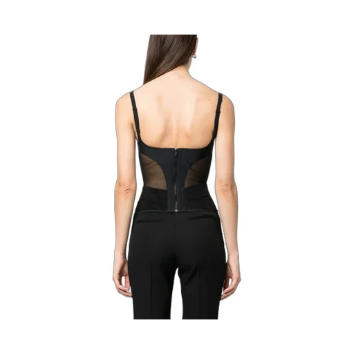 Corset-Style Spaghetti-Strap Top