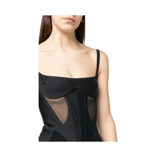 Corset-Style Spaghetti-Strap Top