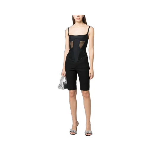 Corset-Style Spaghetti-Strap Top