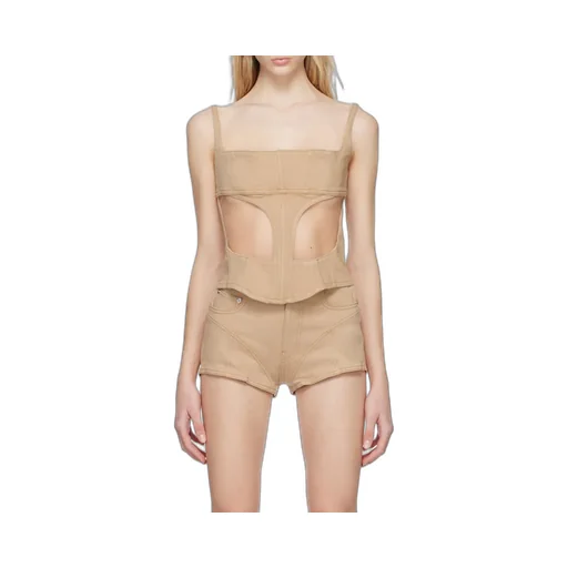 Front Hollowed-Out Detail Vest
