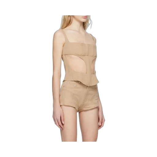 Front Hollowed-Out Detail Vest