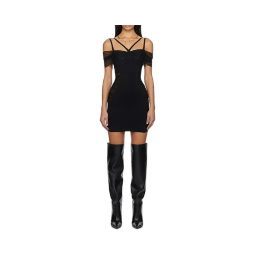 Ruched Halter Mini Dress
