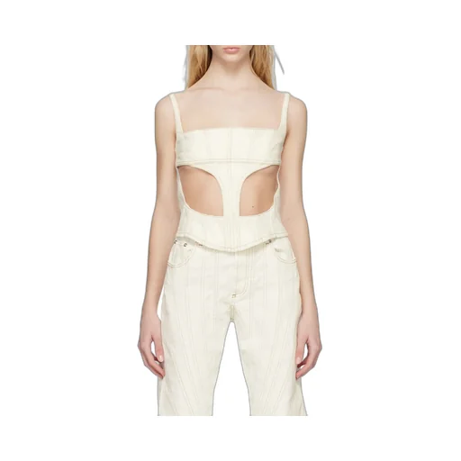 Front Hollowed-Out Detail Vest