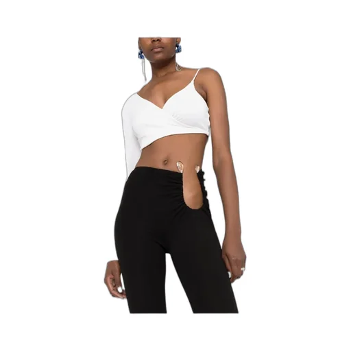 Cut-Out Flared Trousers