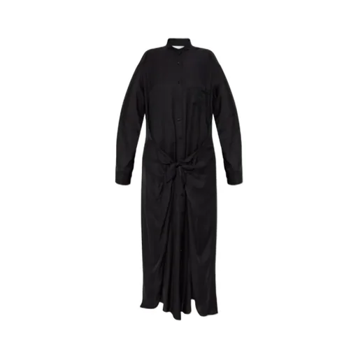 Belted Long-Sleeved Dress