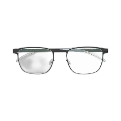 Matte-Effect Square-Frame Glasses