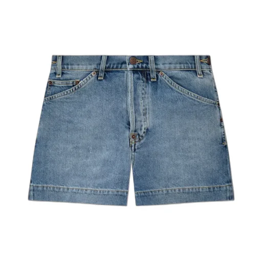 Distressed Denim Shorts