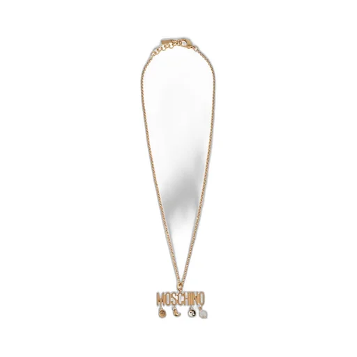 Logo Lettering Charm Detailed Necklace