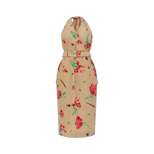 Floral-Motif Dress