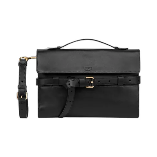 Logo Embossed Shoulder Bag