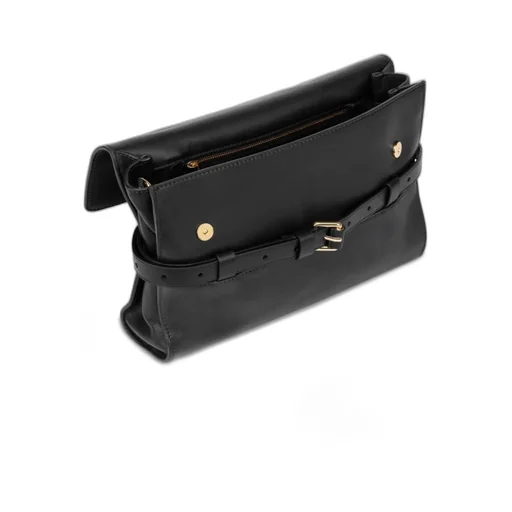 Logo Embossed Shoulder Bag