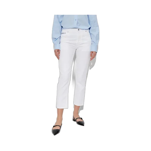 Logo Embroidered Cropped Trousers