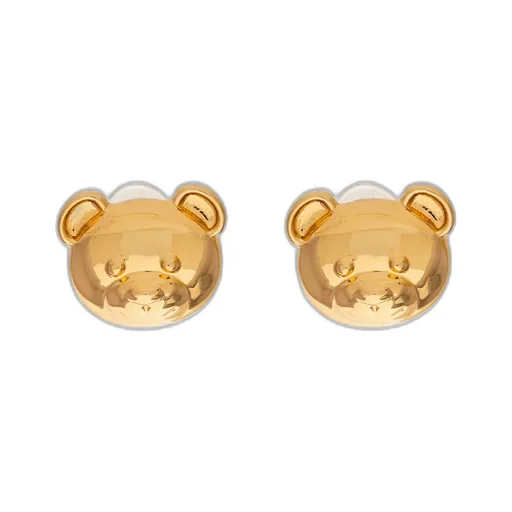 Teddy Bear Engraved Clip-On Earrings