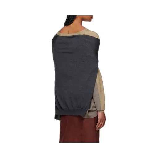 Double Sleeves Panelled Cardigan