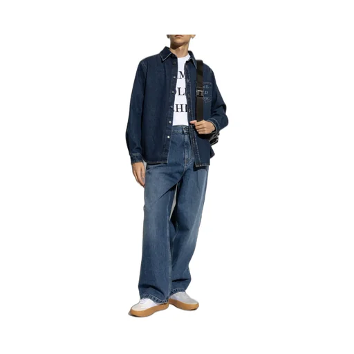 Logo Patch Wide-Leg Jeans