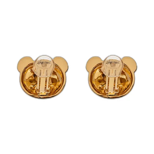Teddy Bear Engraved Clip-On Earrings
