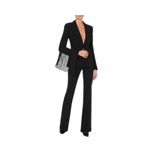 Fringe Detailed Blazer