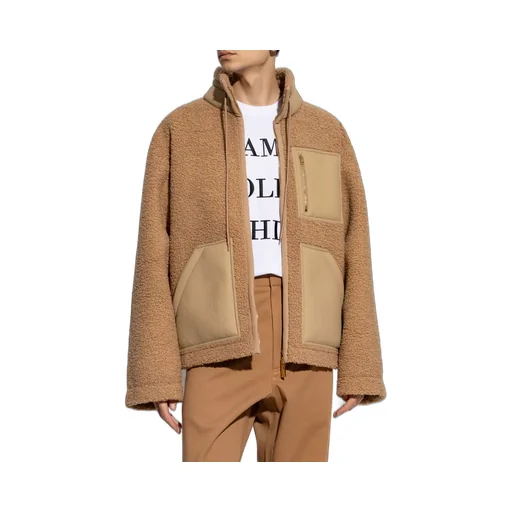 Stand-Up Collar Shearling Jacket